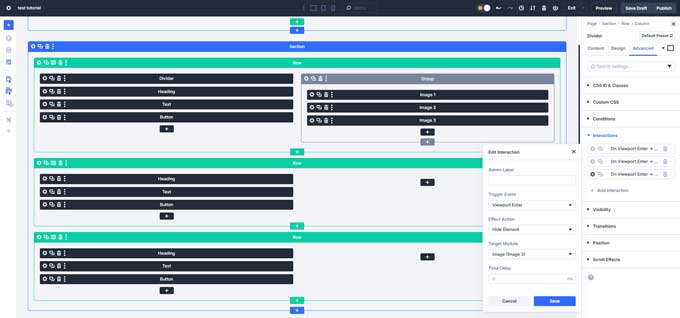 Add 2 more interactions to hide image 2 and 3