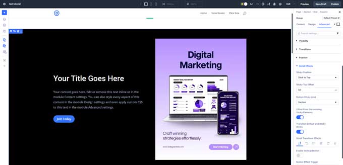 Add a group and image module