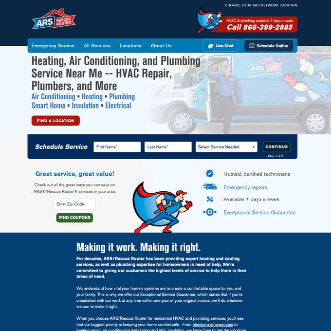 ARS/Rescue Rooter Website