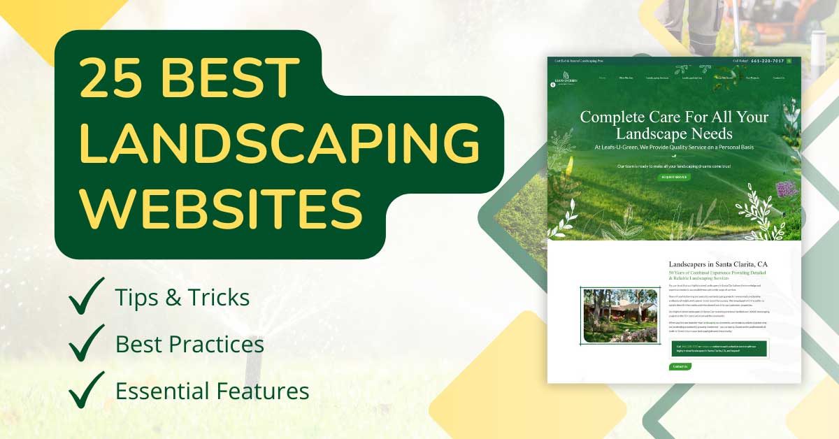 Best landscaping website examples