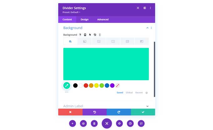 Choose a background color