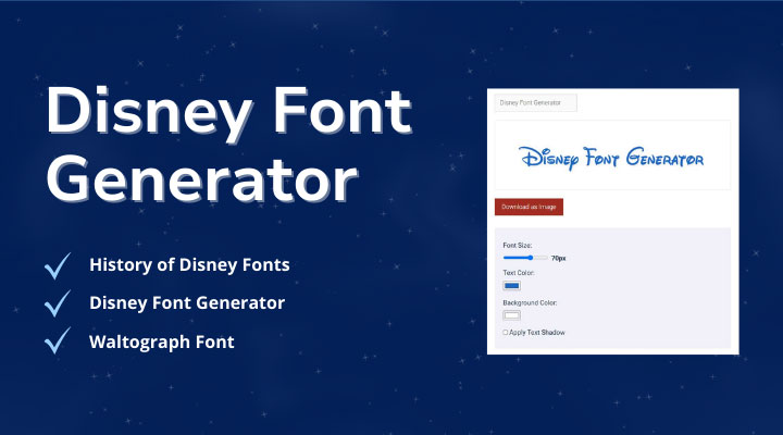 Disney Font Generator