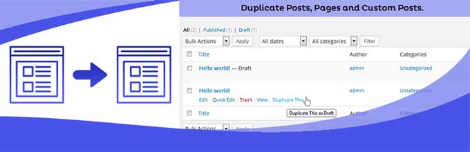 Duplicate Page Plugin