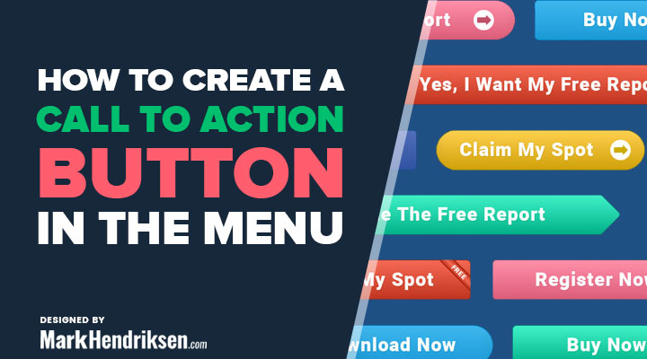 How to create a call to action button in the menu