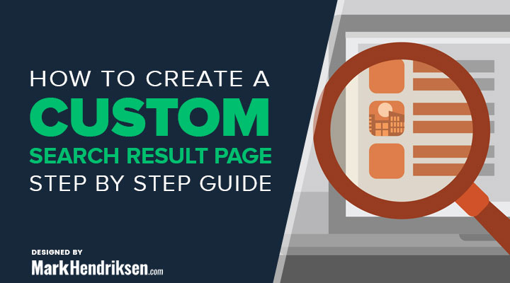 How to create a custom search result page