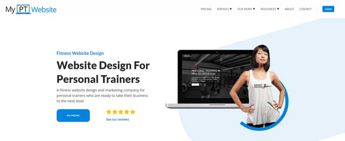 My PT Website websites  for personal trainers