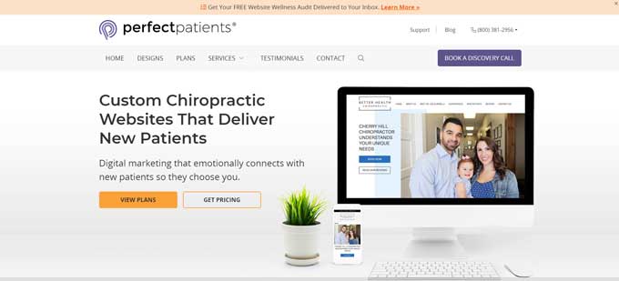 Perfect Patients websites for chiropractors