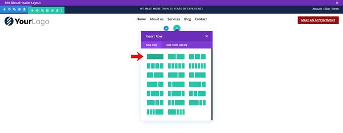 Row for tablet and mobile