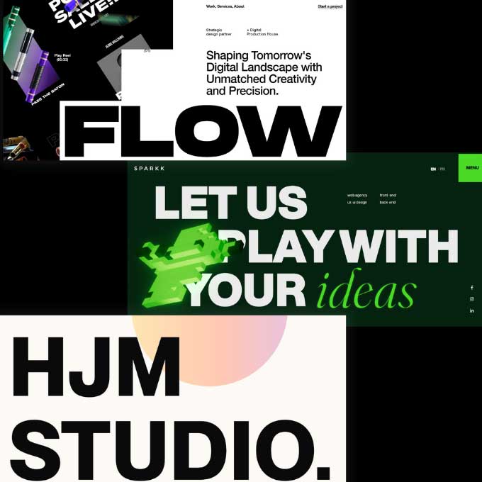 various block fonts in use